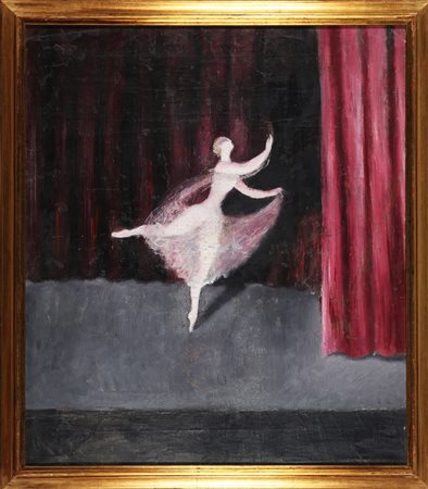 CONSOLO PAOLA (1908 - 1933) Ballerina. Olio su tela . Cm 60,00 x 70,00. ....