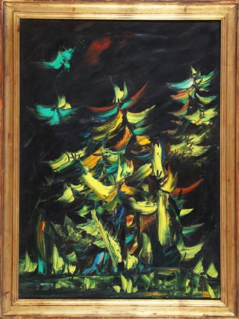 JOCHEMS HERBERT (1912 - 1975) Farfalle. 1968. Olio su tela. Cm 54,00 x 74,00....