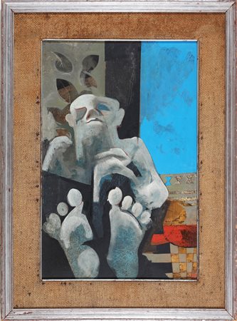 BILLETTO ALFREDO (n. 1932) Figura. 1951. Olio su tela. Cm 40,00 x 60,00. Al...