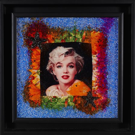 RONDA OMAR (n. 1947) Marilyn frozen. 2013. Tecnica mista su lamina. Cm 30,00...