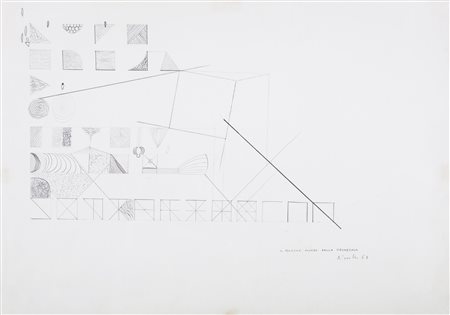 NOVELLI GASTONE (1925 - 1968) Il piccolo mondo della geometria. 1967. Tecnica...