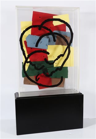 CANOGAR RAFAEL (n. 1922) Senza titolo. 1992. Legno e plexiglass. Cm 57,00 x...