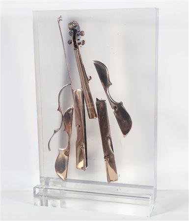 ARMAN FERNANDEZ (1928 - 2005) Colère Europa. Violino scomposto. 2004. Bronzo...