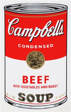 WARHOL ANDY (1928 - 1987) Campbell's Soup. 1968. Serigrafia. Cm 58,20 x...