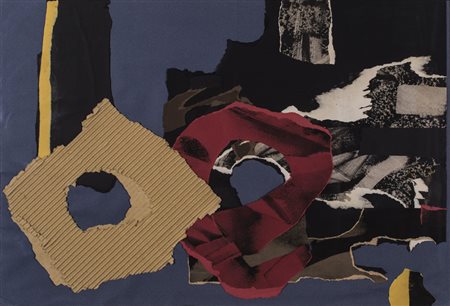 JACK CLEMENTE (1926-1976)Senza Titolo, 1963Acquerello e collage su cartaCm...