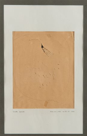 LUCIO FONTANA (Argentina 1899 - Varese 1968) Concetto spaziale, 1949 Penna a...