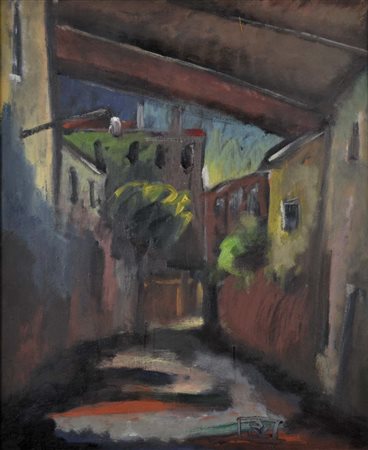 LONGO BEPI Venezia 1920 - 1961 Paesaggio olio su tela 60x50 siglato in basso...