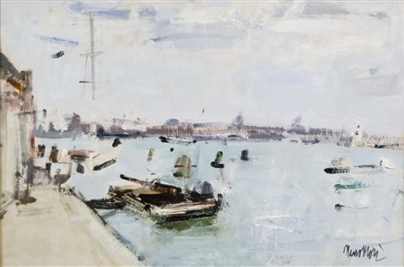 MORI NENO Venezia 1899 - 1968 Venezia olio su tela 40x60 firma in basso a destra