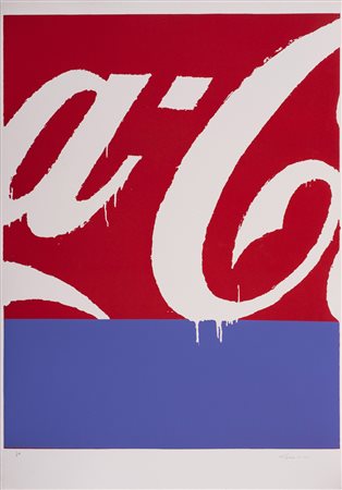 MARIO SCHIFANO (1934-1998)Coca ColaLitografiaCm 100x70Firma a matita in basso...