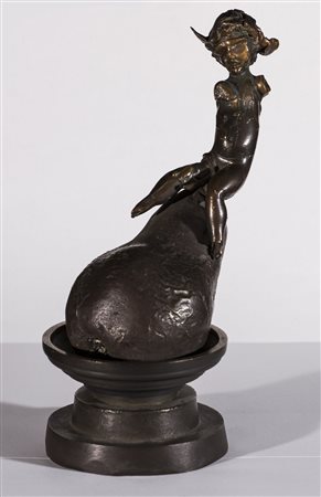 ANTONIO FOMEZ (1937)Parente cornuto senza vergogna, 1999Scultura in bronzo -...