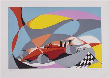 OSVALDO PERUZZI (1907-2004)Senza TitoloSerigrafiaCm 50x70Firma a matita in...