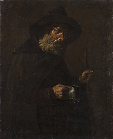 Scuola veneta della fine del secolo XVII, cerchia del Bellotti "Mendicante"...