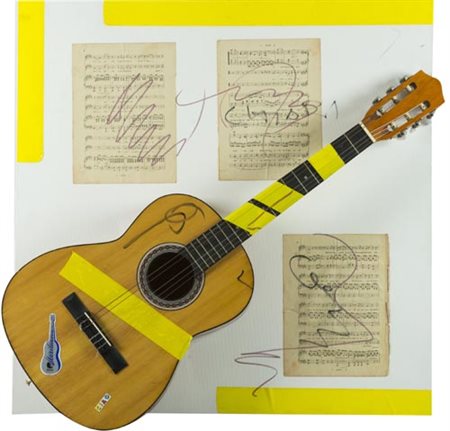 Giuseppe Chiari Firenze 1926 2007 Chitarra 2004, Strumento e tecnica mista su...