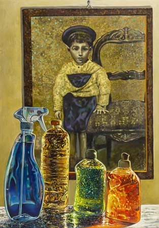 Nico Paladini Empoli 1949 Il piccolo principe 2009, Olio su tela, cm. 100x70,...