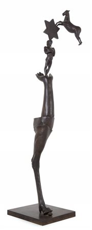 GIUSEPPE GALLO (1954-) Utopia bronzo cm 180x45,5x45,5esemplare 1/1...