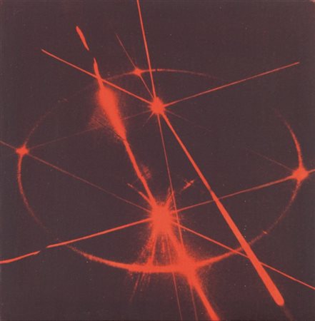 JOEL STEIN (1926-2012) Laser 1978anilina su tela emulsionata cm 35x35firmato...