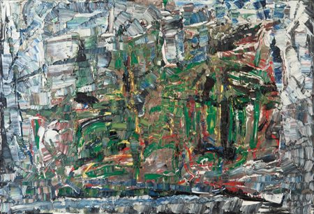 JEAN PAUL RIOPELLE (1923-2002) Sapinage 1973olio su tela cm 88x130firmato in...