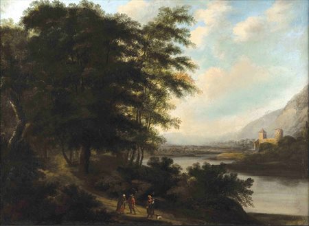 Gherardo Poli CERCHIA DI Firenze 1676-Pisa 1746 Paesaggio Fluviale con...