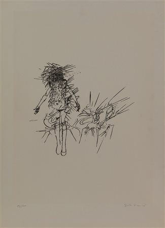 Sandro Somare', Senza titolo, 1972, serigrafia su carta, cm. 70x50, es....