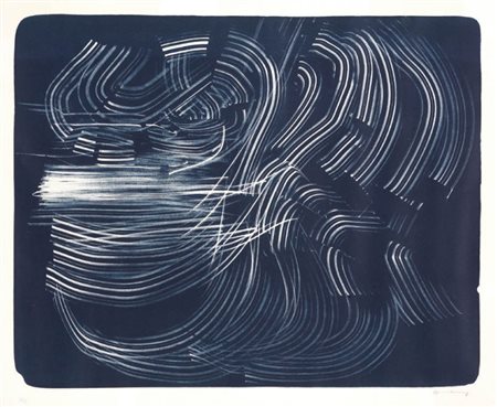 Hans Hartung Lipsia 1904 - Antibes 1989 L 10 1973, 1973 Litografia, es. 3/75,...