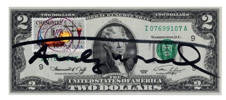 Andy Warhol Pittsburgh 1928 - New York 1987 Two dollars Jefferson, 1976...