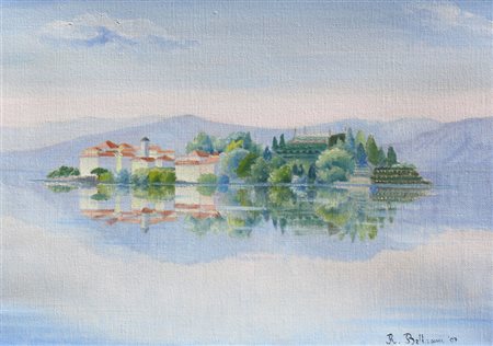 Raffaella BELTRAMI Premosello, 1951 Isola bella, 2007, olio su juta, cm. 50 x...