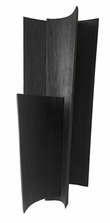 NUNZIO Cagnano Amiterno Senza titolo, 2002, legno combusto, cm. 92 x 39 x...