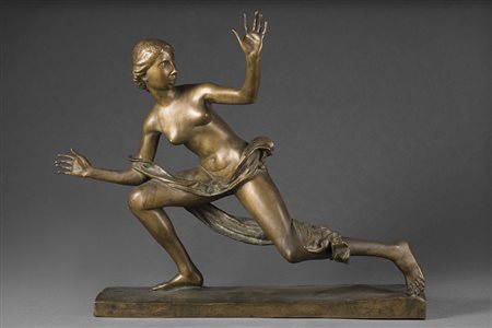 Ignoto "Nudo femminile" scultura in bronzo (40x9x37)