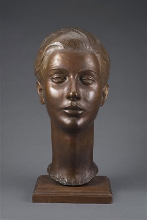 Carla Lavatelli (Roma 1928 - Camaiore 2006) "Mezzo busto femminile" 1967...