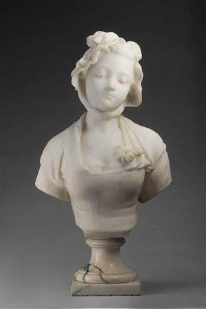 Pierre Antoine Laurent (Montlucon 1868 - 0) "Gentildonna" mezzo busto in...