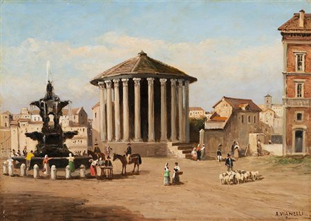 Achille Vianelli (Porto Maurizio 1803 - Benevento 1894) "Tempio di Venere"...