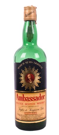Ambassador De Luxe Scotch Whisky (etichetta verde/arancio)