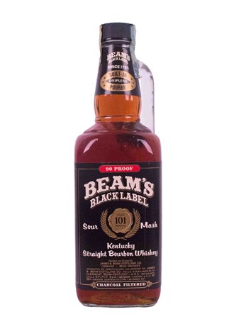 Beam's Black Label, Kentucky Straight Bourbon Whiskey, aged 101 Months ( 8...