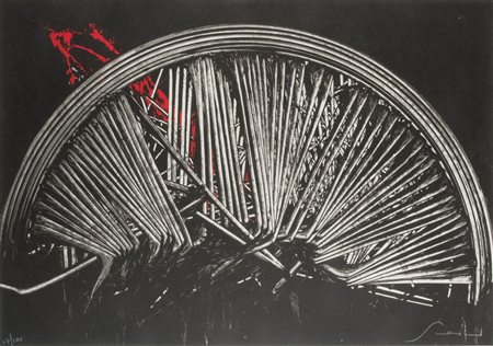 Emilio Scanavino (1922-1986) Senza titolo firma in basso a destra serigrafia...