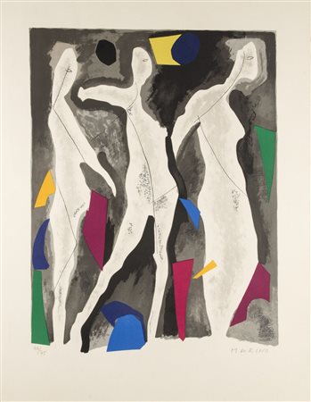 Marino Marini (1901-1980) Personnages du Sacre du Printems, VII firmato in...