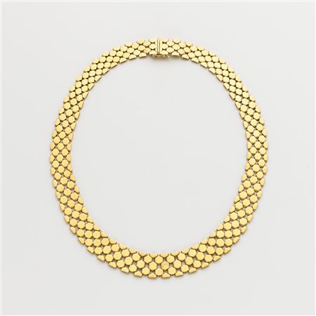 Collier modulare in oro giallo lungh. cm 44,50 g. 57,50 Gold modular necklace