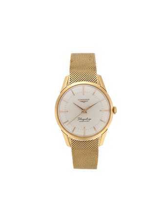 LONGINES FLAGSHIP Orologio da polso da uomo in oro 18K, bracciale non...