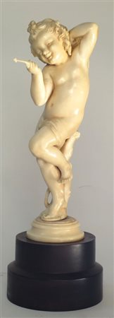 Cupido in avorio Francia Dieppe 1830 ca.h cm. 24