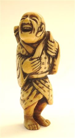 Netsuke sennin Giappone XVIII secolo h cm 5