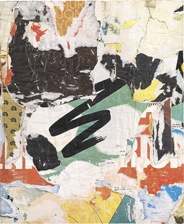 Mimmo Rotella, Catanzaro 1918 - Milano 2006, Poésie visuelle, 1959, Décollage...