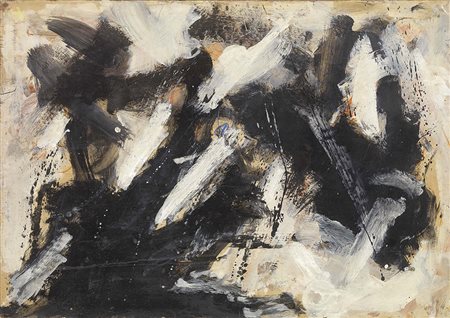 Emilio Vedova, Venezia 1919 - 2006, Senza titolo, 1962 ca., Idropittura e...