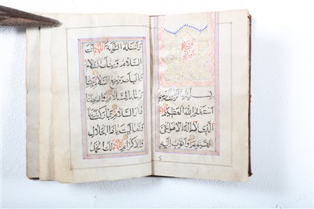 Arte Islamica Piccolo libro di preghiere Indo Persia, XIX secolo . -. Cm 8,50...