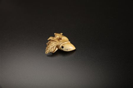 Arte Giapponese Gruppo di dodici netsuke intagliati in avorio Giappone, XIX...