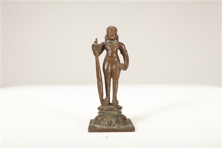 Arte Indiana Statua in bronzo raffigurante un sadhu India, XVII secolo. -. Cm...