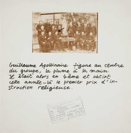 Sarenco Apollinaire rivisitato - 1973 facsimili e interventi scritti cm....