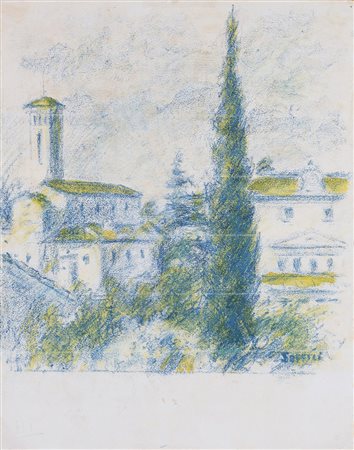 Ardengo Soffici (Rignano sull'Arno 1879 - Vittoria Apuana 1964) "Monumenti di...