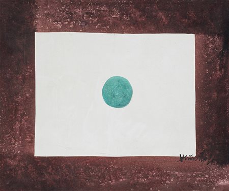 Hsiao Chin (Shanghai 1935 - 0) "Senza titolo" 1961 tempera su tela, cm 50x60...