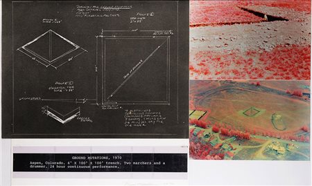 Dennis Oppenheim (Electric City 1938 - New York 2011) "Ground Mutations" 1970...