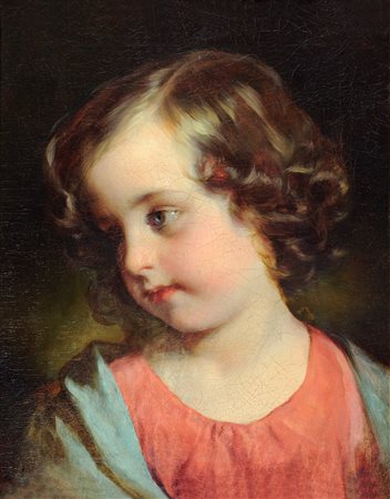 VON AMERLING FRIEDRICH RITTER (1803 - 1887) Volto di bimba. Principessa Maria...