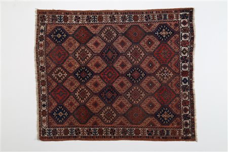 AFCHAR Tappeto orientale. Persia. Lana e cotone. Cm 135,00 x 161,00. Bordo...